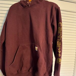 Carhartt Burgundy Loose Fit Hoodie